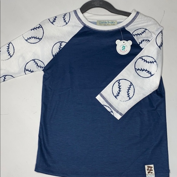 Charlie’s Project Baseball 3/4 Length T-Shirt - Picture 1 of 3